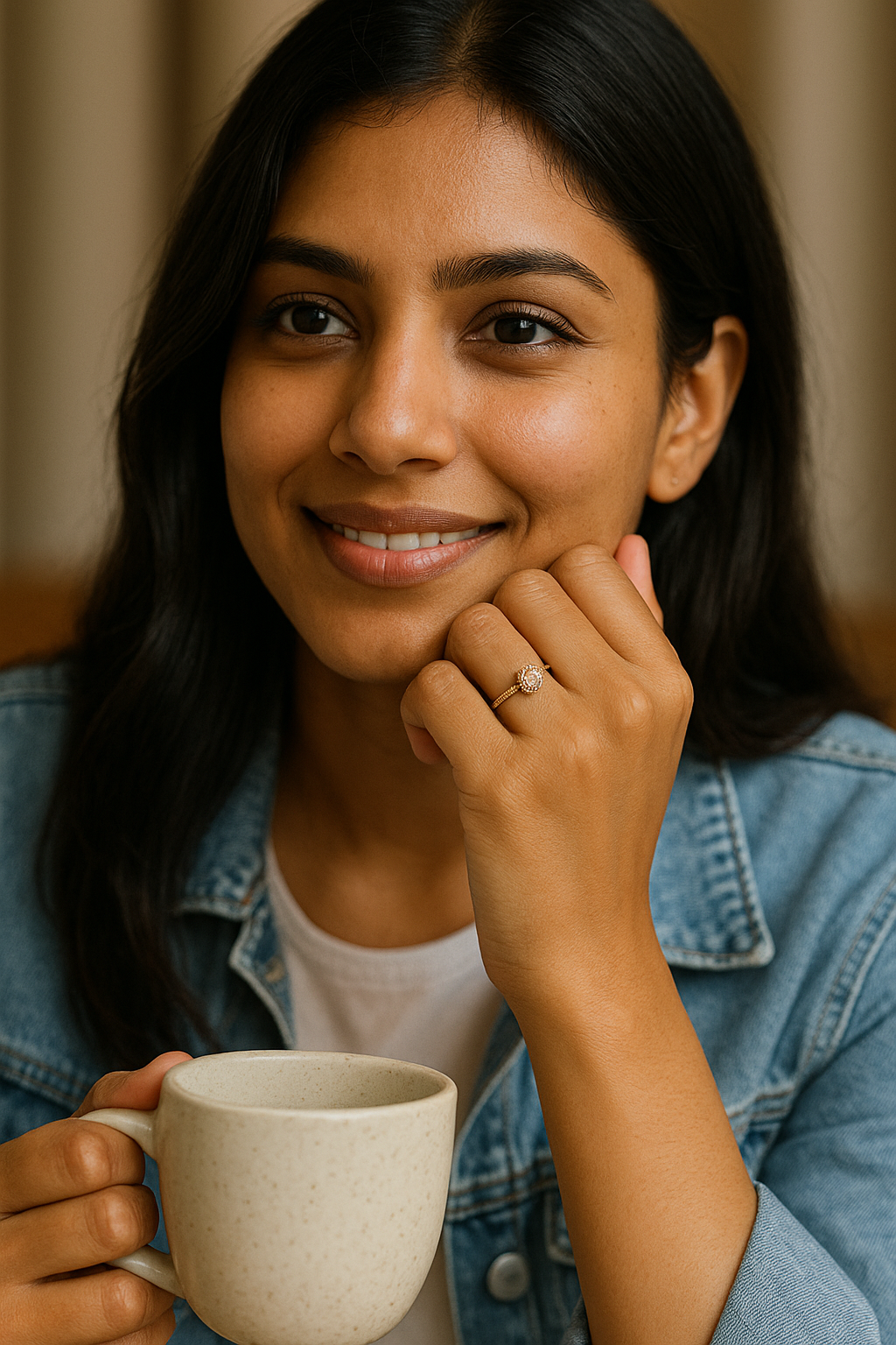 Artisanal gold bangle on velvet